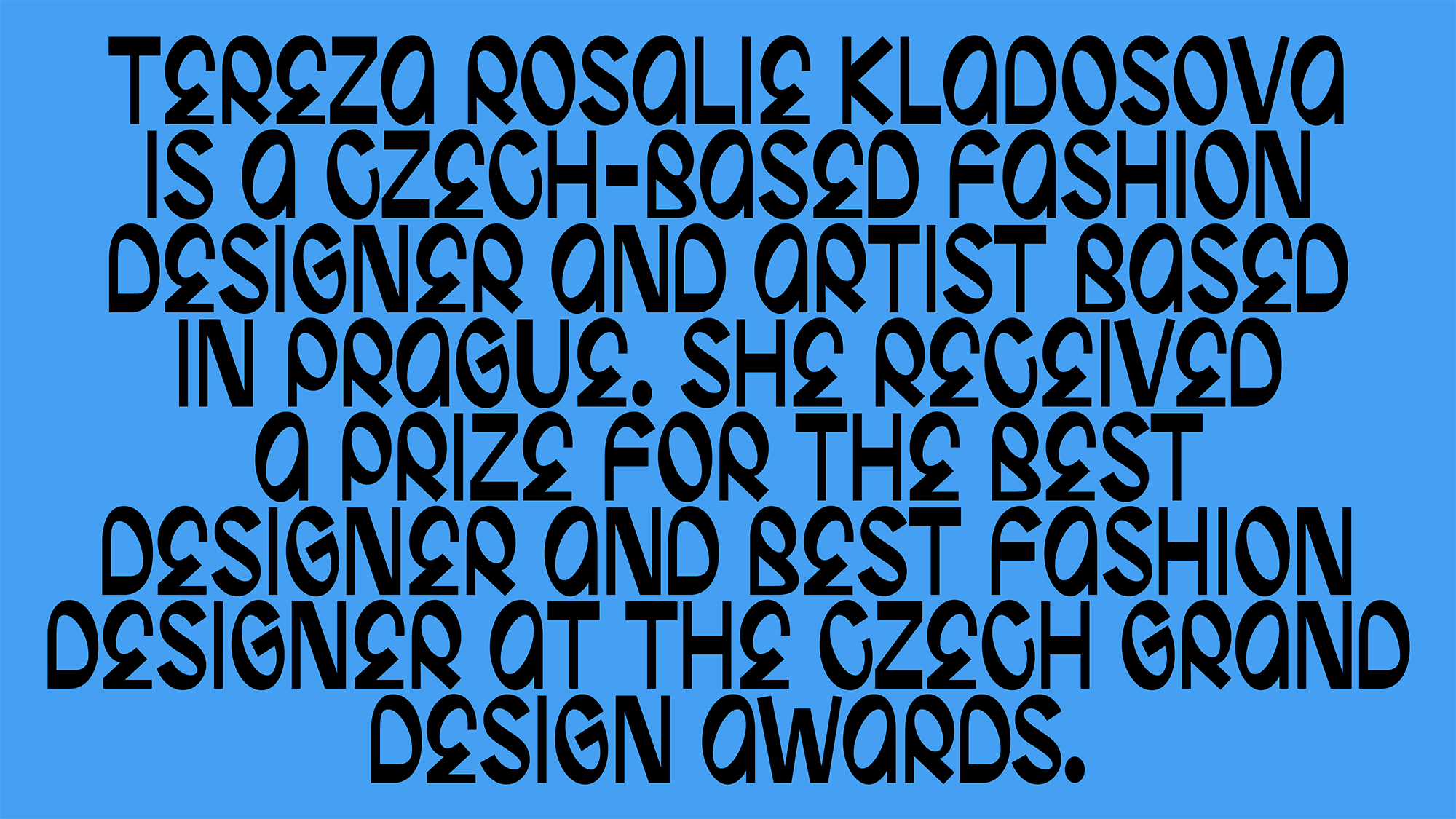 Visual identity for Tereza Rosalie Kladosova