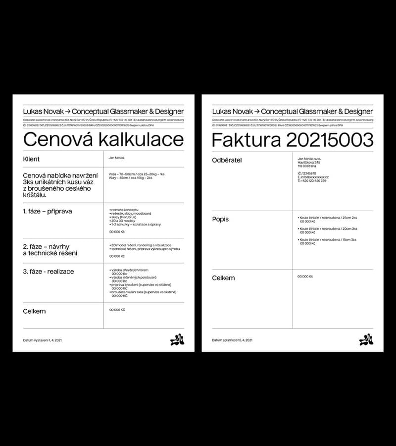 Visual identity for Lukáš Novák